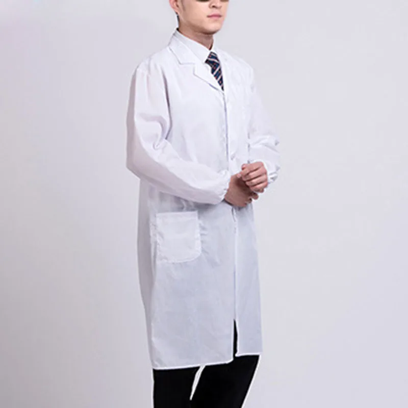 Bela Lab Plašč Zdravnik v Bolnišnici Znanstvenik Šoli Fancy Oblačenja Noša za Študente, Odrasle AC889