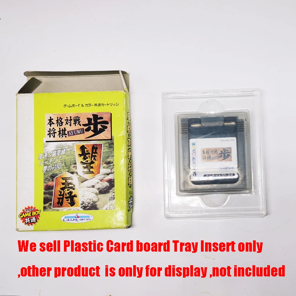 10 kos Jp različico Bele prozorne Plastike Kartonske Kartuše Primerih Škatle Vstavite Notranjo Podolgovat Pladenj za Gameboy & Gameboy Color GBC