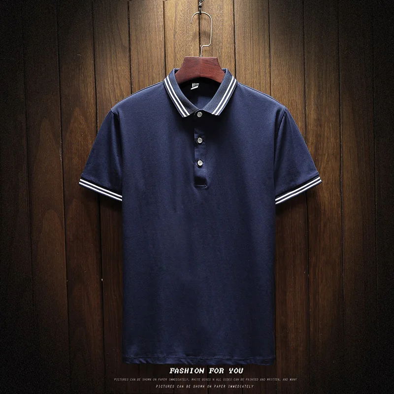 LJ491 Vrhovi&Tees za Moške majice Polo Poslovnih moških blagovnih znamk, Polo Majice Trdna mens polo majica 4 barve