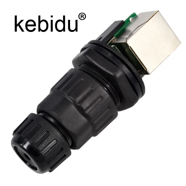 Kebidu rj45 vtičnico panel mount IP68 Vodotesen žice, priključki M19 priključek tok IP68 vodotesen priključek RJ45 connecter