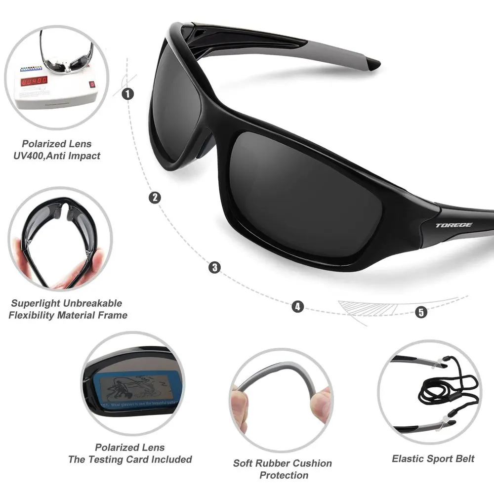 Moške blagovne Znamke Oblikovalec Polarizirana Unisex sončna Očala Za Moške, Ženske Golf TR90 Nezlomljiv Okvir Moda Buljiti Slog Očala