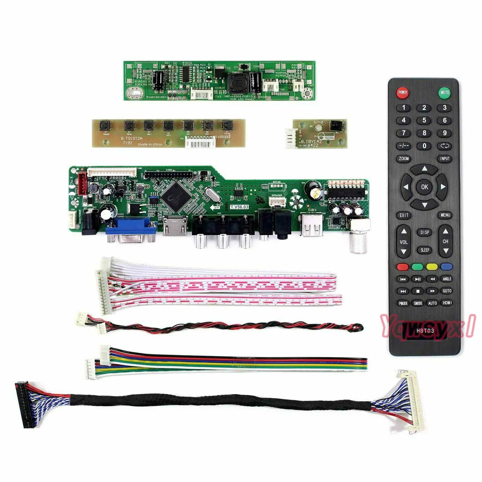 Yqwsyxl Komplet za LM270WF5(SL)(C1) LM270WF5 SLC1 1920*1080 TV+HDMI+VGA+AV+USB LCD LED zaslon Gonilnik Krmilnika Odbor