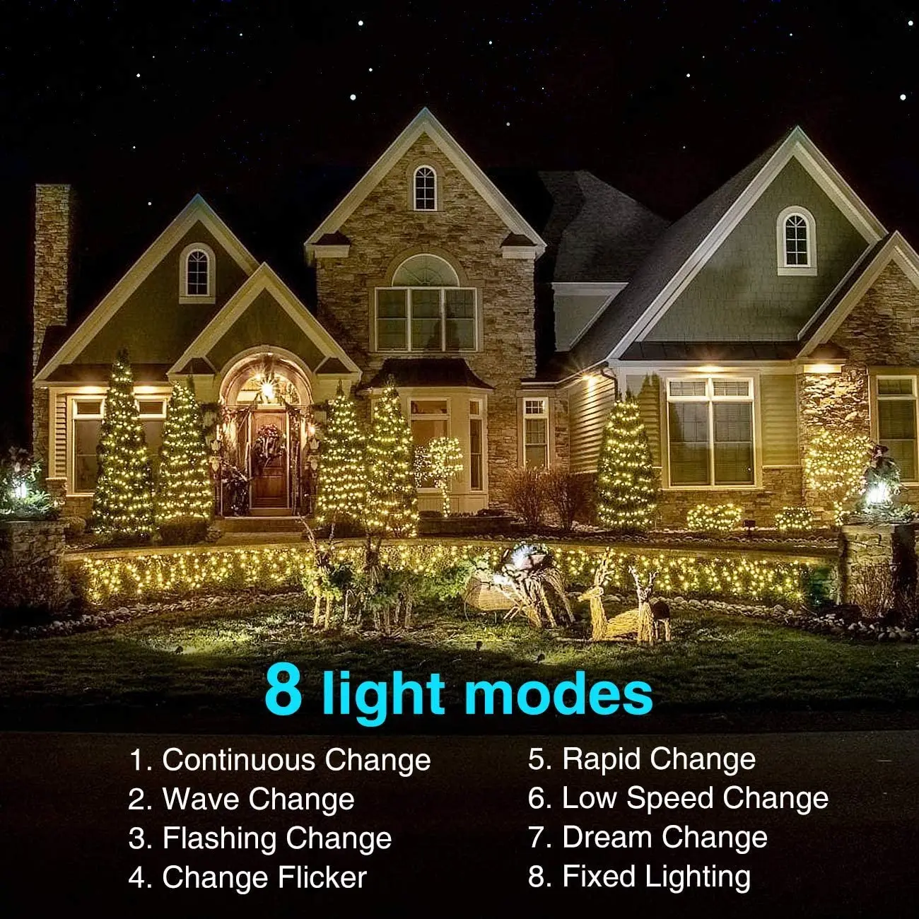 8 Načini LED na Prostem Sončne Svetilke Niz Luči 100 Led Pravljice Počitnice Božično zabavo Garland Sončni Vrt Nepremočljiva 10m