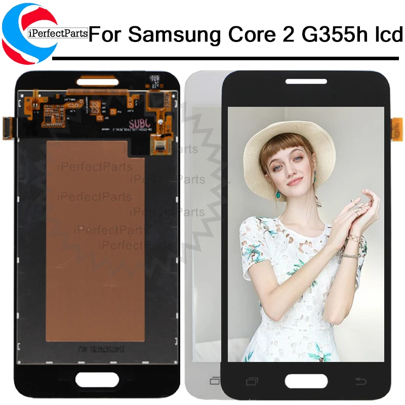 Za Samsung Galaxy Core 2 G355 G355H G3559 G355M Duo LCD Zaslon Monitor Modul +, Zaslon na Dotik, Računalnike Senzor Stekla