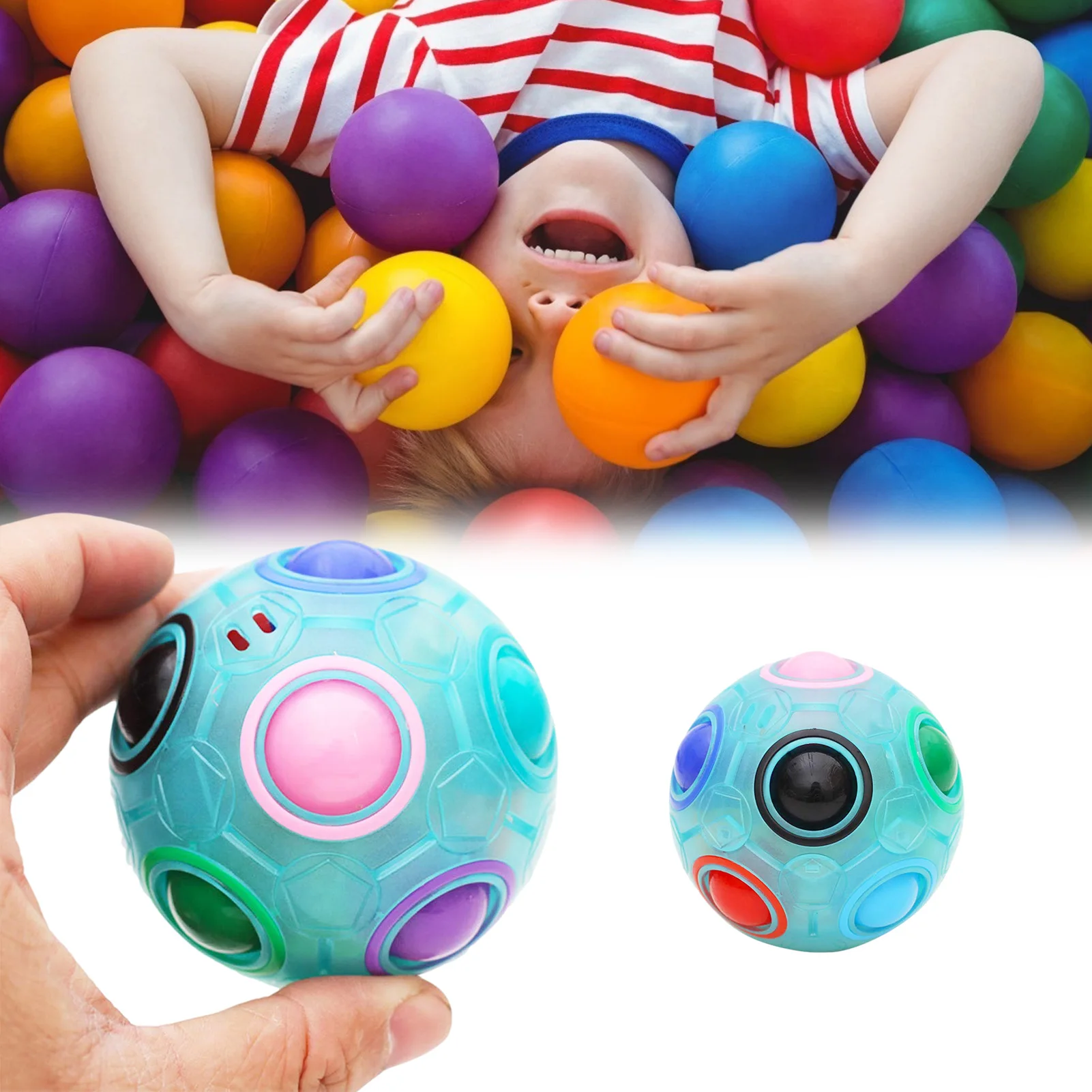 Ustvarjalne Čarobno Mavrico Žogo Kocka Hitrost Puzzle Ball Otroci Izobraževalne Učenje Smešno, Darila, Igrače, Za Otroke, Za Odrasle Stres Razbremenilna
