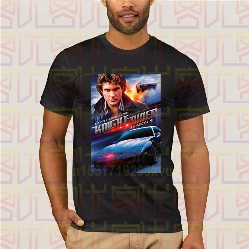 Knight Rider Serije Michael Knight David Hasselhoff Ver 1 T Majica S-XXXL Humor Tee Shirt Bombaž Vrhovi Grafika