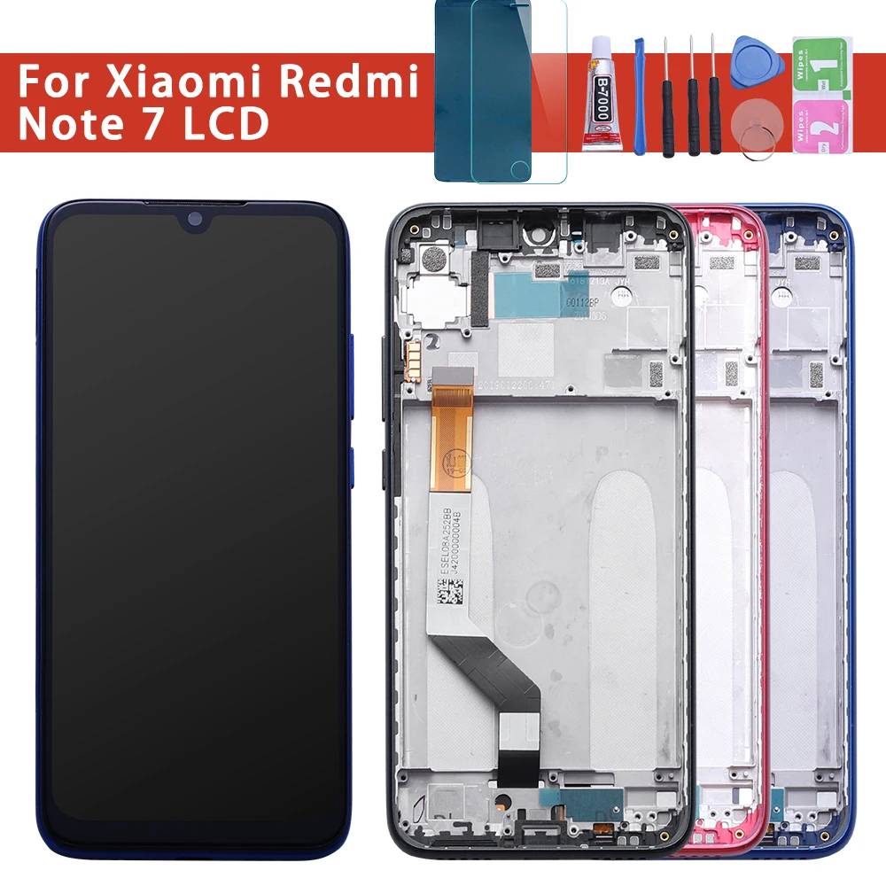 10-Touch Kakovosti AAA LCD Za Xiaomi Redmi Opomba 7 LCD Z Okvirjem Zaslon Za Redmi Note7 Pro LCD Z Okvirjem Zaslon