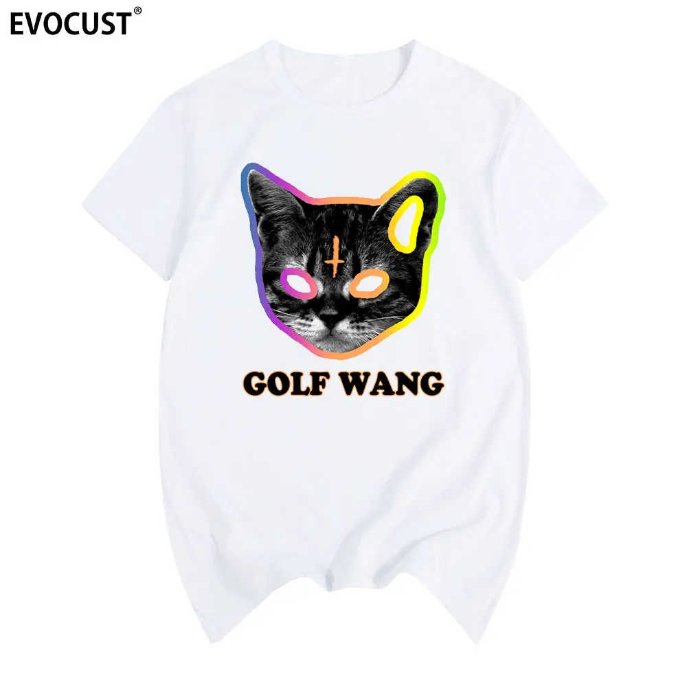 Mačka Golfed Wang Tyler The Creator Ofwgkta Skate Poletje t-majica Bombaž Moški Majica s kratkimi rokavi Nove Ženske Tee