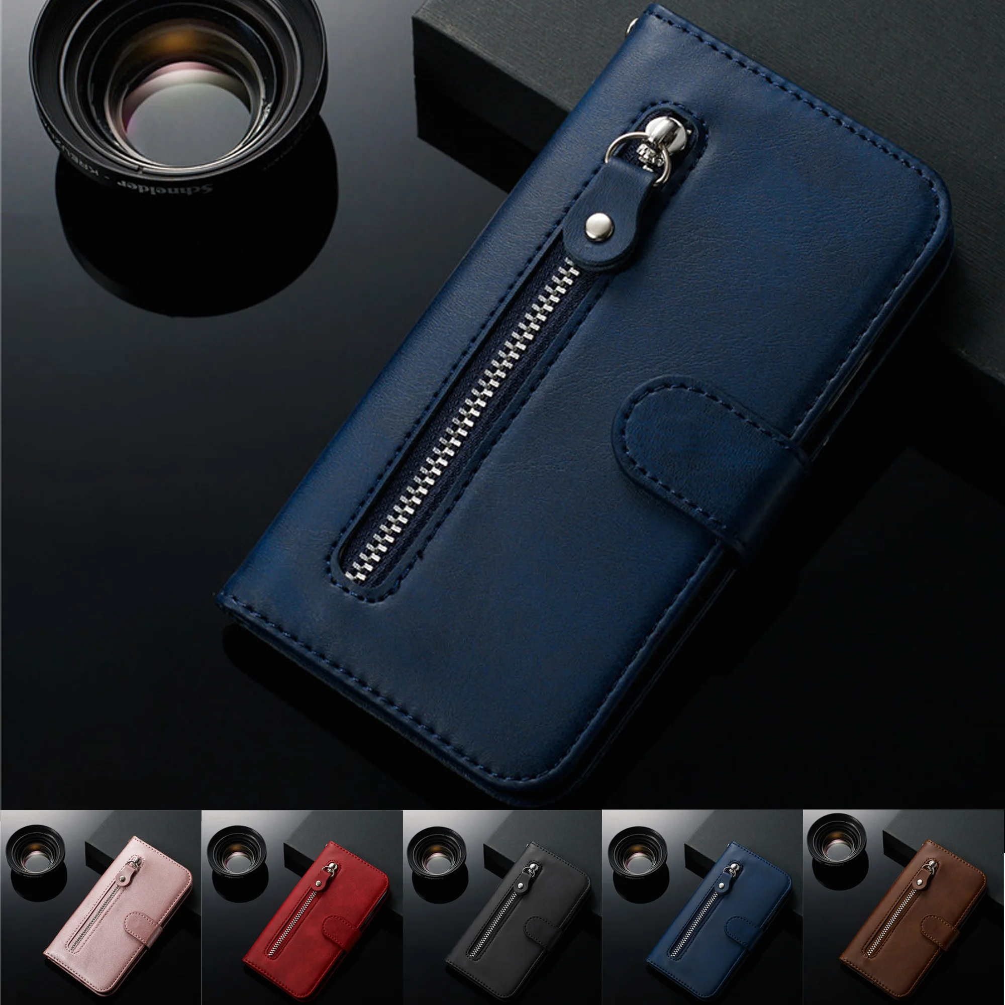 Zadrgo Usnjena torbica Za Samsung Galaxy A10S A 10S A10 S SM-A107F Kritje capa a10 A105f M10 M 10 denarnice Flip Zaščito Magnet Coque