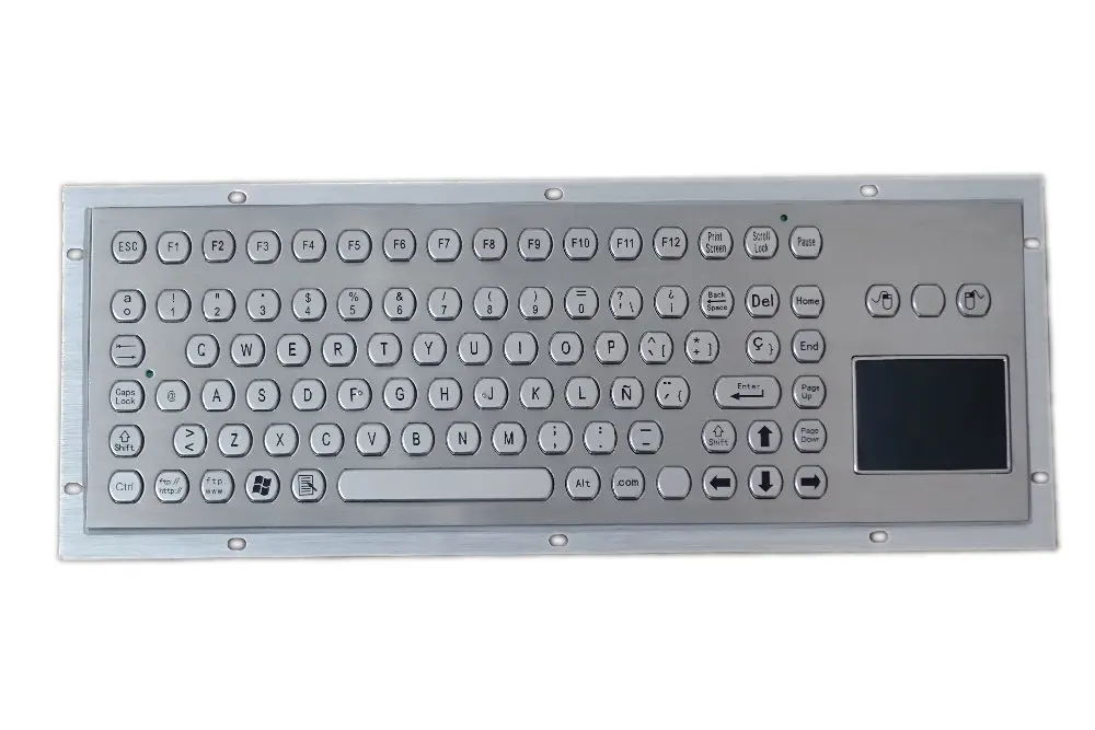 Tovarniško ceno 89 tipko gumbi Parcelo keycap iz nerjavečega jekla nepremočljiva tipkovnico z F funkcija tipke in sledilna ploščica na alibaba