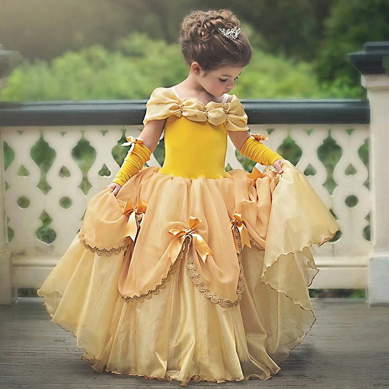 Dekleta Sneguljčica Elza Ana Obleka Za Halloween Party Belle Cosplay Princesa Kostum Otroci Moana Samorog Obleko Fancy Vestido