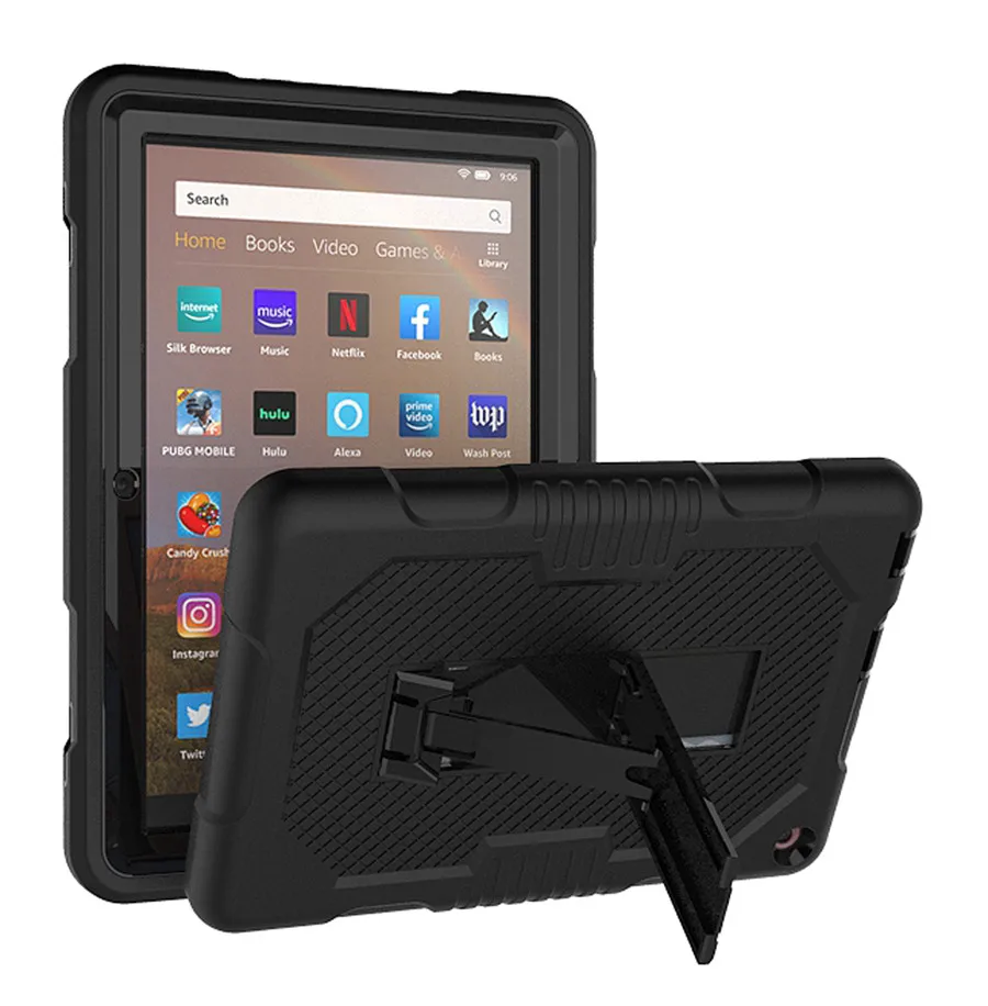 Kritje za Amazon Kindle Fire HD8 Plus 2020 Tablet Funda Otroci Varno Težka Silikonski Težko Za Amazon Fire HD 8 2020 Primeru + Film