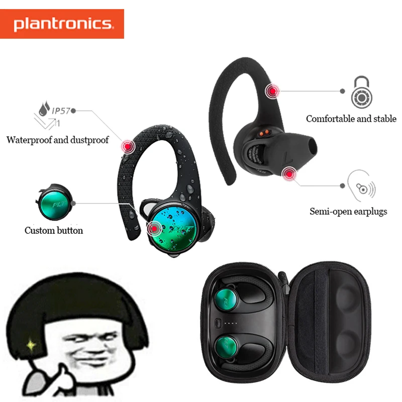 Plantronics BackBeat FIT 3200 Bluetooth HeasetsSports Res Brezžične Bluetooth Stereo Slušalke Spot IP57 Dustproof in Nepremočljiva