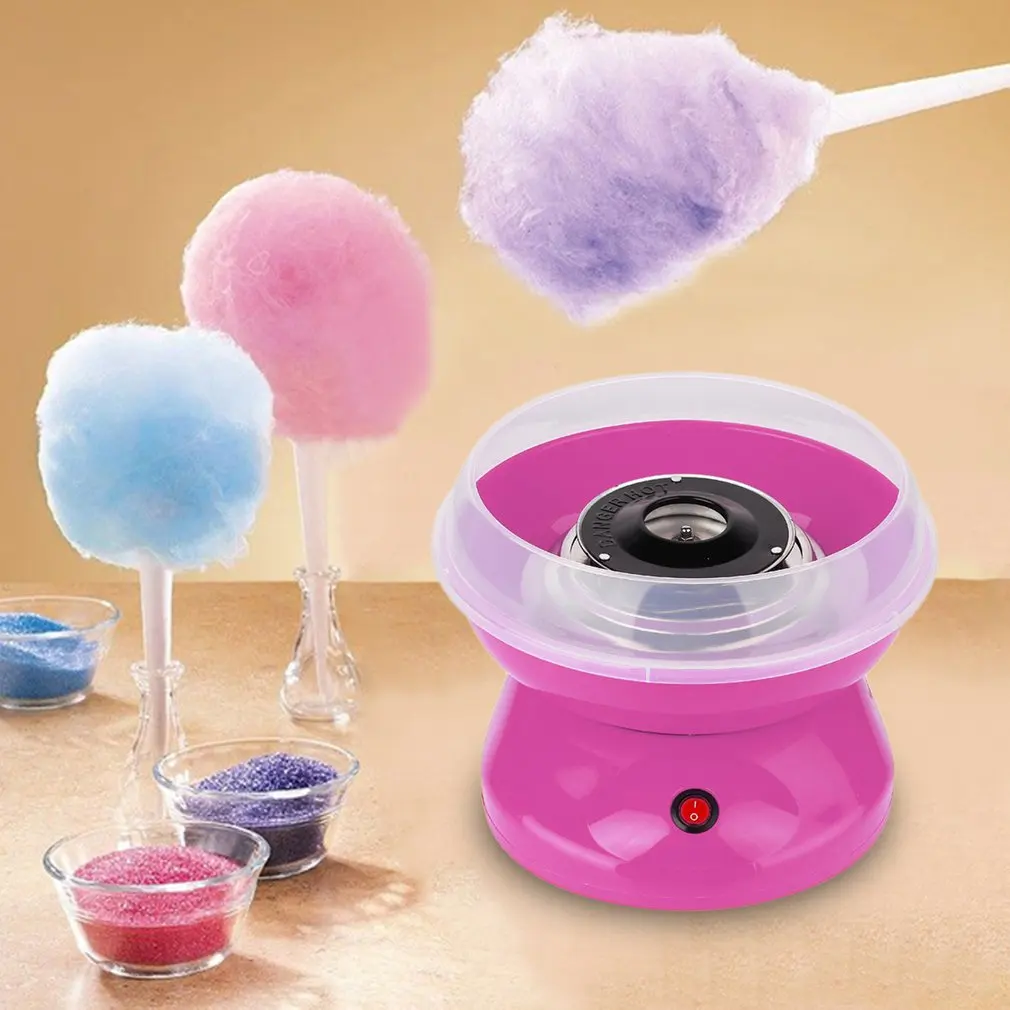 Električni Cotton Candy Maker Marshmallow DIY Pralni 220-240V Gospodinjstvu, Bombaž, Sladkor, zaradi Česar Naprava Otrok Prigrizek in Kavo EU Plug