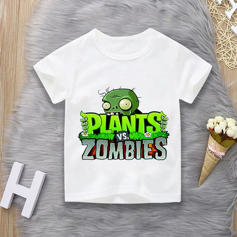 2020 nov obrat vojne zombi natisnjeni T-shirt fantje in dekleta športne otrok prosti čas zabavno igre bombaža, tiskane otroške obrabe