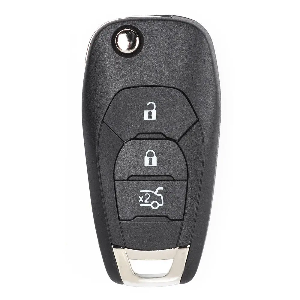 Keyecu Flip Daljinski Ključ 3 Gumb Fob 433MHz PCF7941 Zamenjava za Chevrolet Cruze Aveo-2017