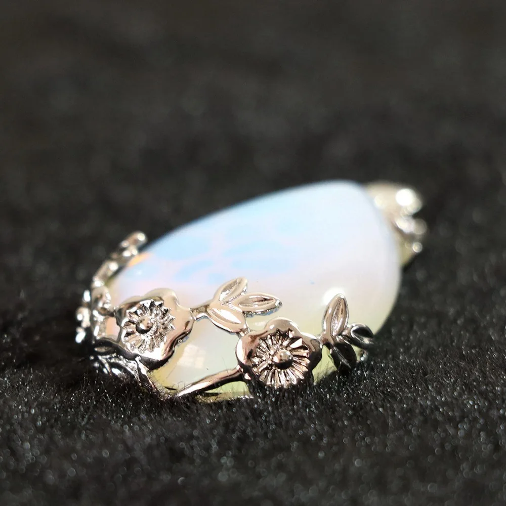 Solze opal obesek 27x30mm nakit, obeski, ogrlice B865