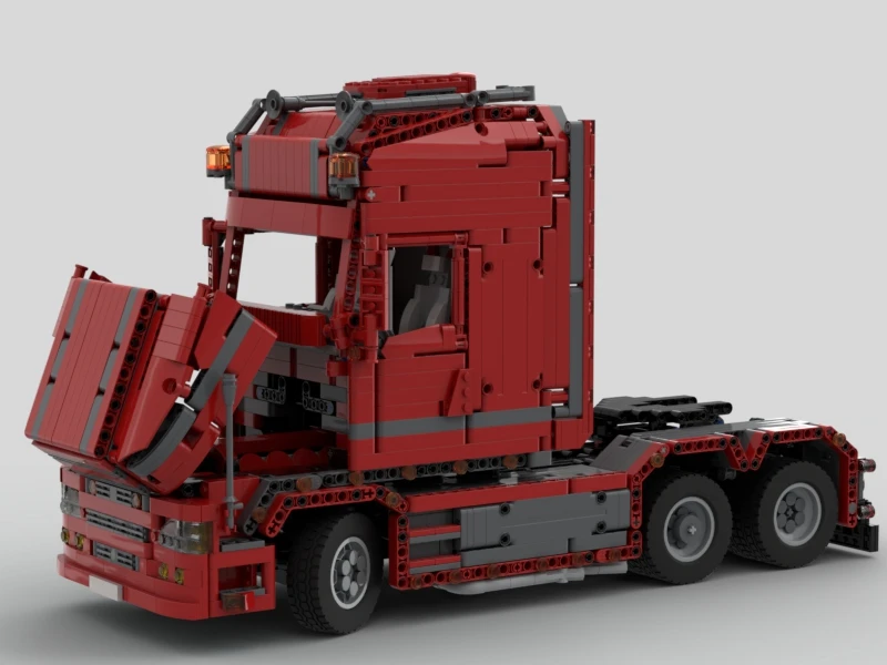 NOVO MOC Tehnika tovornjak priklopnika blok Scania truck t 580 torpedo DIY skupščine otrok za izobraževanje igrača darilo model moc-57465
