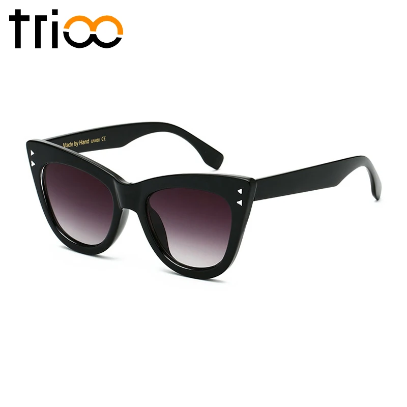 TRIOO Moda Mačka Oči, sončna Očala samici blagovne Znamke Odtenki Oculos de sol Ženski Oblikovalec New UV400 sončna Očala za Ženske