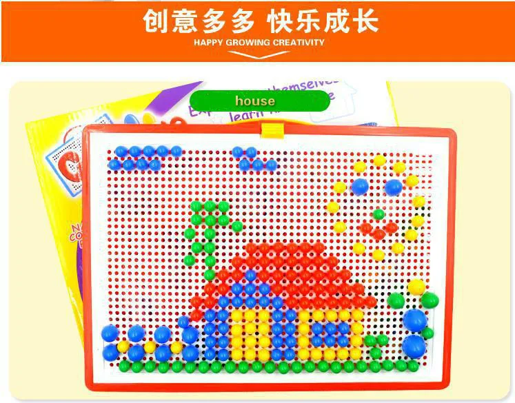 296 Pc/set Gob Nohtov Inteligentni 3D Puzzle Igre, Plastični Flashboard Otroške Igrače Darilo za Otroke, Izobraževalne Igrače