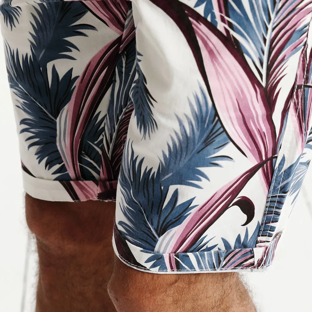 SIMWOOD 2020 Poletje Novo Cvetlični Havajih Hlače Moški Slim Fit Modni Tisk Plus Velikost Mens Priložnostne Oblačila Visoke Kakovosti 180317