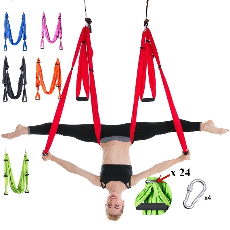 Joga viseči mreži, Antenski Joga Swing Trapezu Anti gravity Uresničevanje Inverziji Usposabljanje Zanko Komplet Zračnih Joga Swing Trapezu