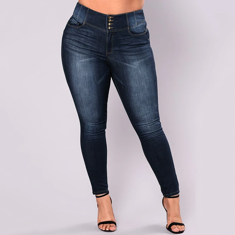 5XL Plus Velikost Ženske Jeans Feminino Priložnostne Push Up Traper Kavbojke Strech Visoko Pasu Pozimi Skinny Hlače Slim Fit Hlače Bodycon