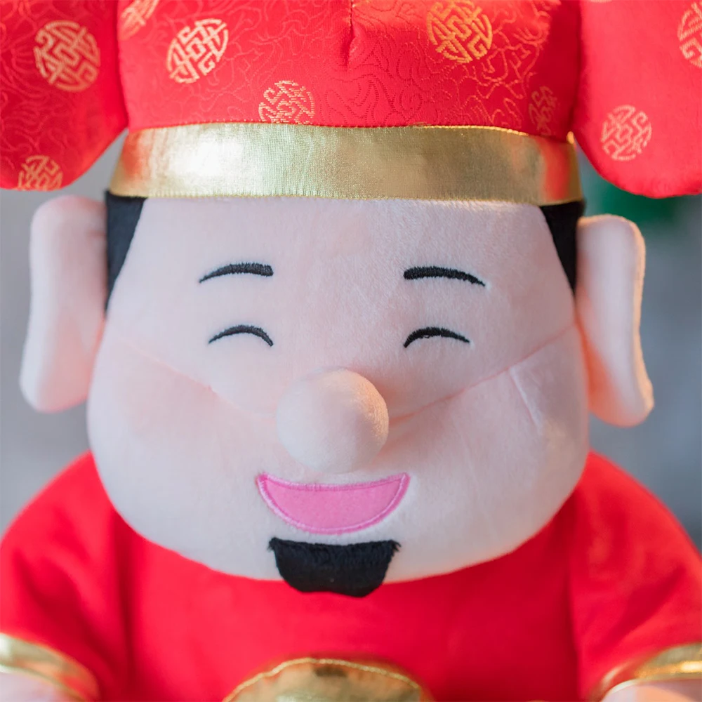 1pc 35 cm Bog Srečo Novo leto maskota Kitajsko Novo Leto, Kitajska Obleka človek Maskota v Tang bo Ustrezala Pliš Plišaste Lutka Stranka Dekoracijo