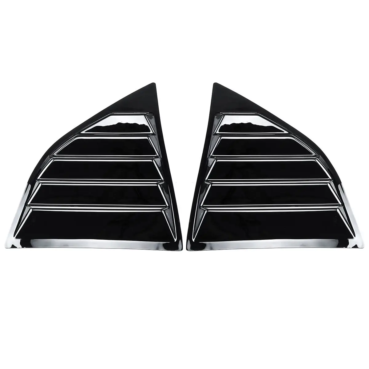 1 Par ABS Črnih Ogljikovih Vlaken Barvno Okno odvodne cevi Reže Strani Vent Okno, Prevleke Za Dodge Challenger XE 2008-2017