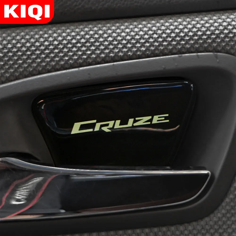 KIQI 4Pcs/Set Aluminijasta Notranja Vrata Strani Skledo Kritje Trim Sequins za Chevrolet Cruze Sedan Hatchback 2009 -