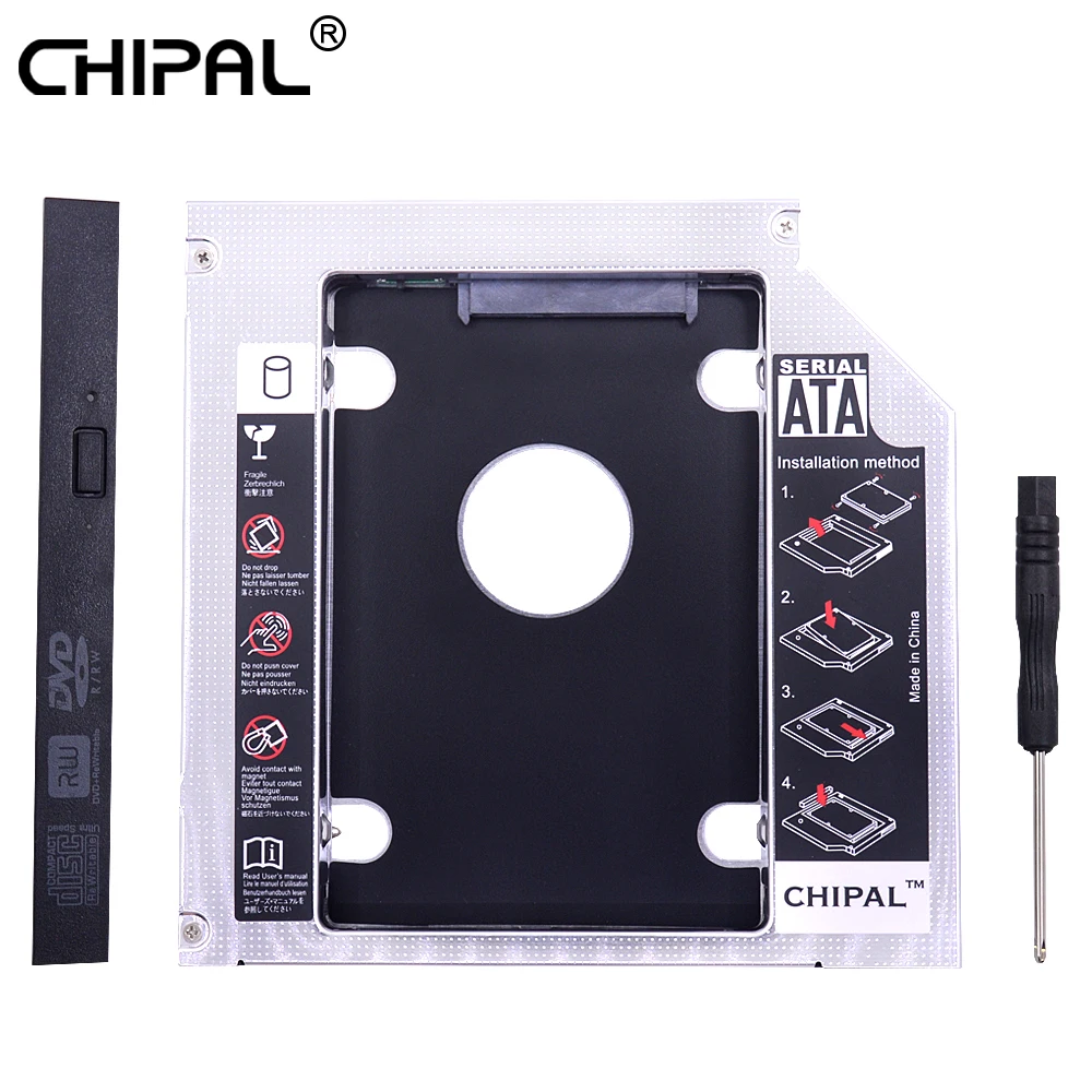 CHIPAL Univerzalno 2nd HDD Caddy 12,7 mm SATA 3.0 LED Indikator za 2.5