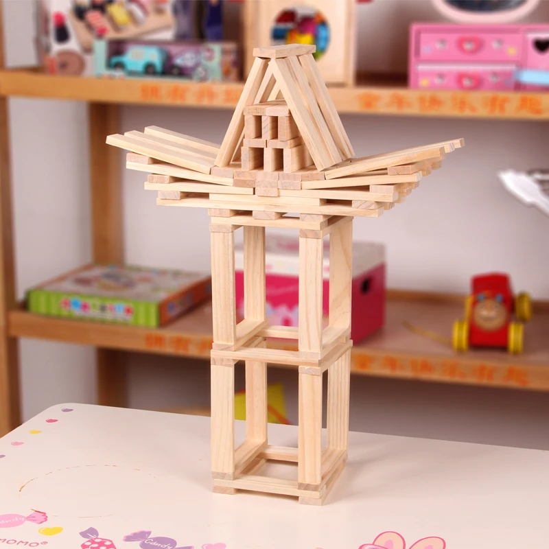 Lesene ustvarjalne plast zlaganje stolpnica bloki otrokove intelektualne moči igrača skupščine kup stolp igro gradbeništvo