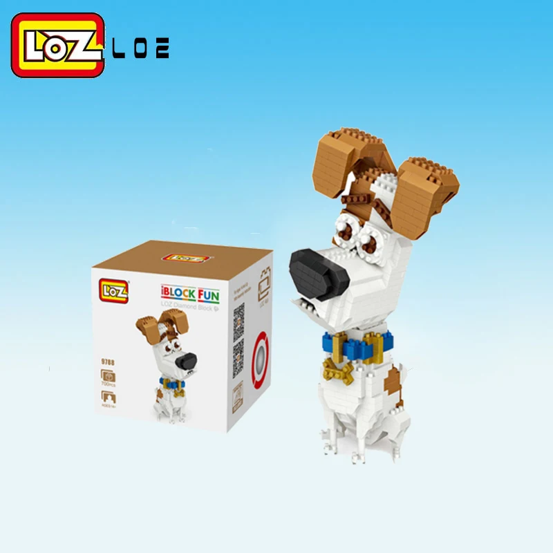 LOŠKI Diamond Blok DIY 3D Pes Stavbe Opeka Model Rojstni dan Darila Prisotna Igrače za otroke Lepoto ovce Živali