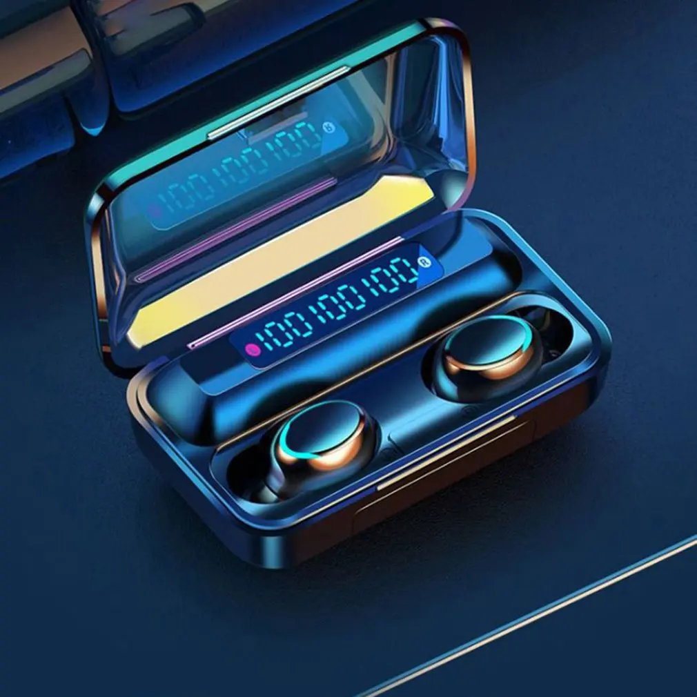 Lahki F9 Brezžične Slušalke Tws V uho Šport Stereo Dotaknite se možnosti Brezžično Slušalko 5.0
