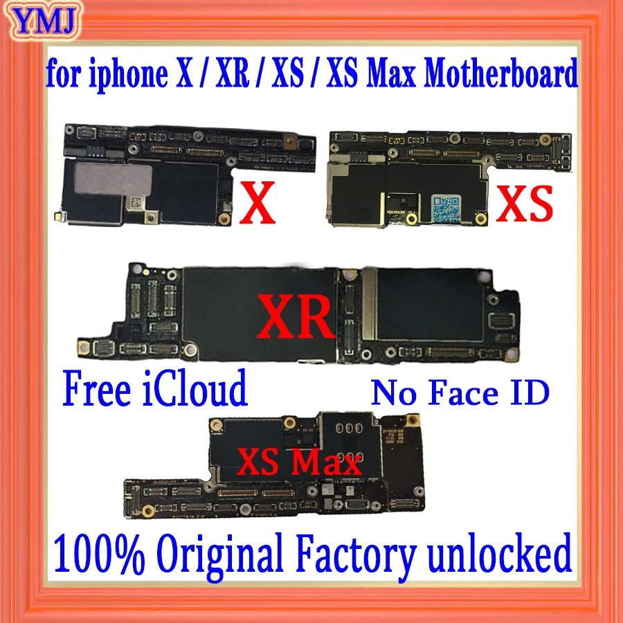 Original odklenjena Za iPhone X XS XR XS Max Matično ploščo z IOS Sistem,Brez Obraza, ID Za iphone 11 Logiko Odbor Brezplačno iCloud