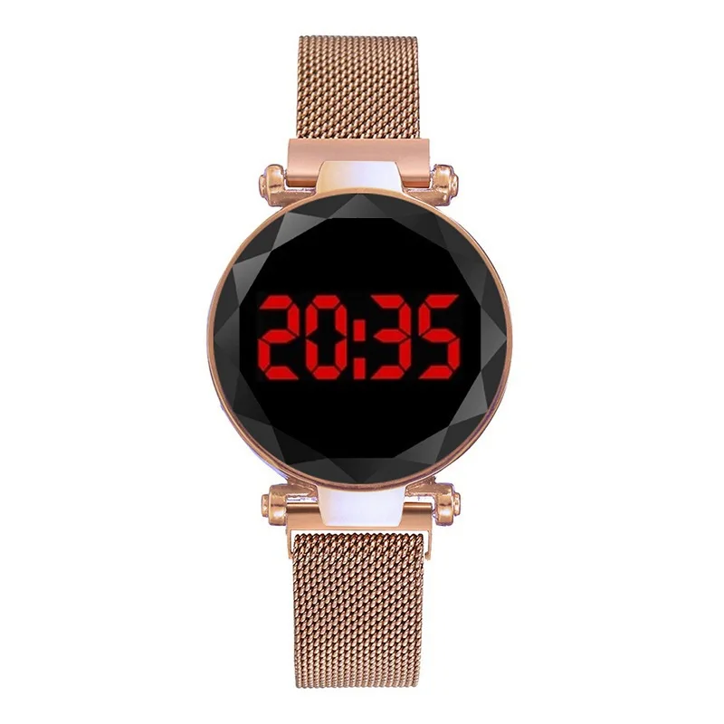 Ženske Gledajo LED Elektronski Gypsophila Watch Moda Preprost Šport Ženska Ura Magnet Sponke Quartz uro Novih Reloj Mujer 2020
