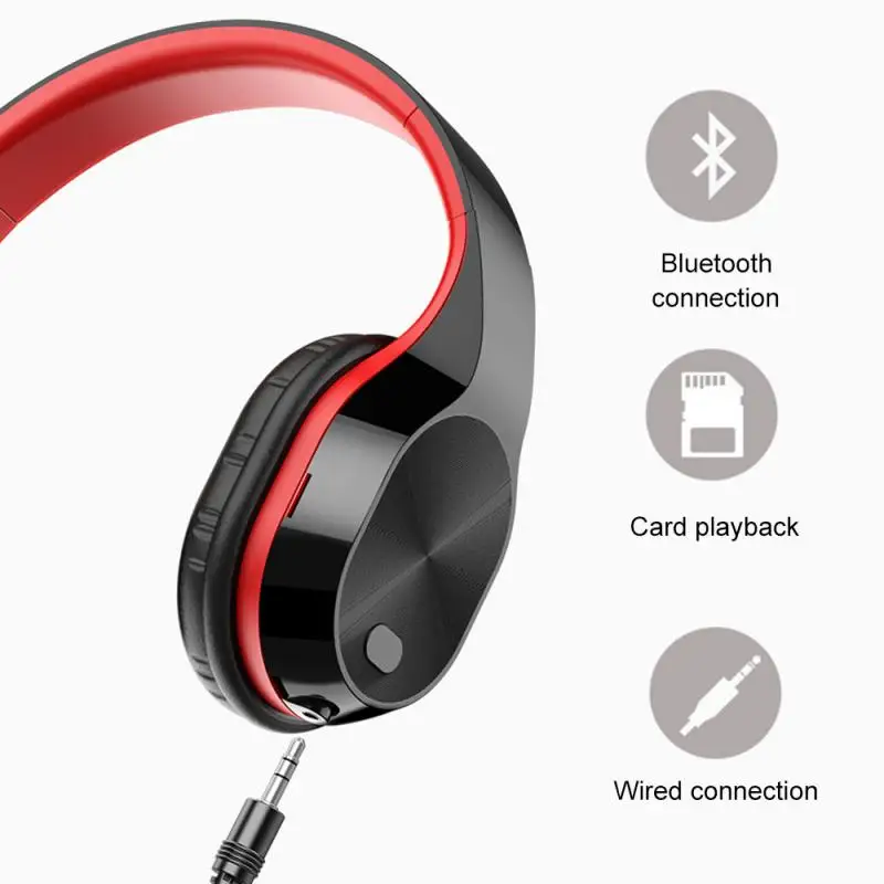 HI-fi Stereo Slušalke Bluetooth Slušalke Z Mikrofon Za Mobilne Xiaomi Iphone Sumsamg Tablet Glasbo, Slušalke FM In Podpora SD Kartice