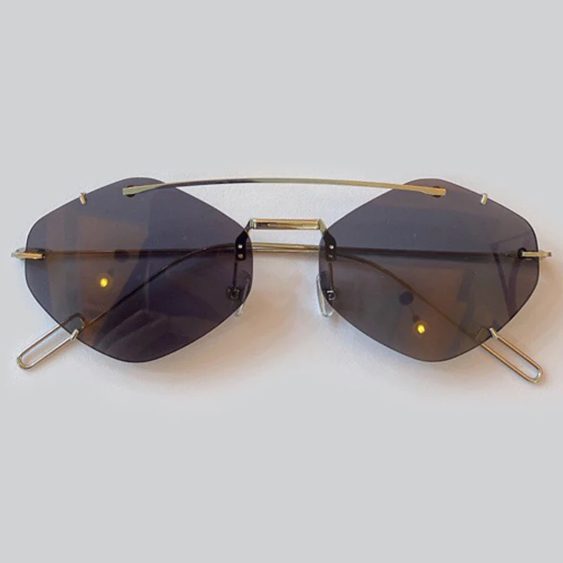 Moda Rimless sončna Očala Ženske blagovne Znamke Oblikovalec Vintage Retro sončna očala Ženski UV400 Odtenki