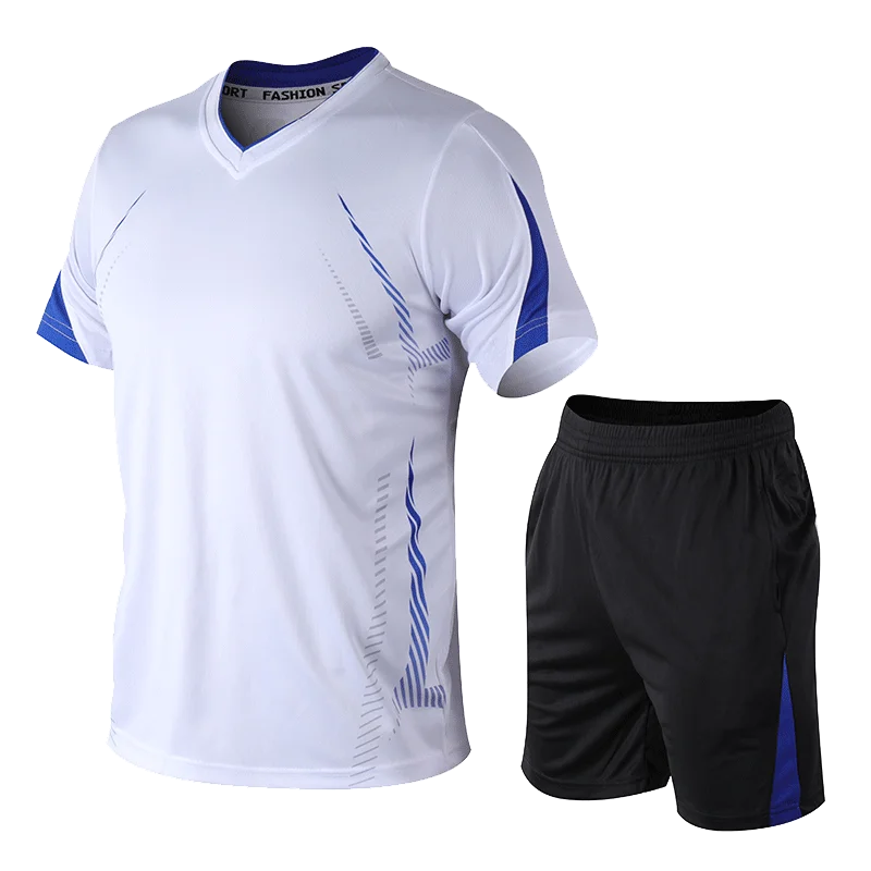 Moški tekaški šport kratka sleeved oblačila fitnes, košarka, tenis, nogomet, fitnes oblačila 2 kosov športne bo ustrezala fitnes