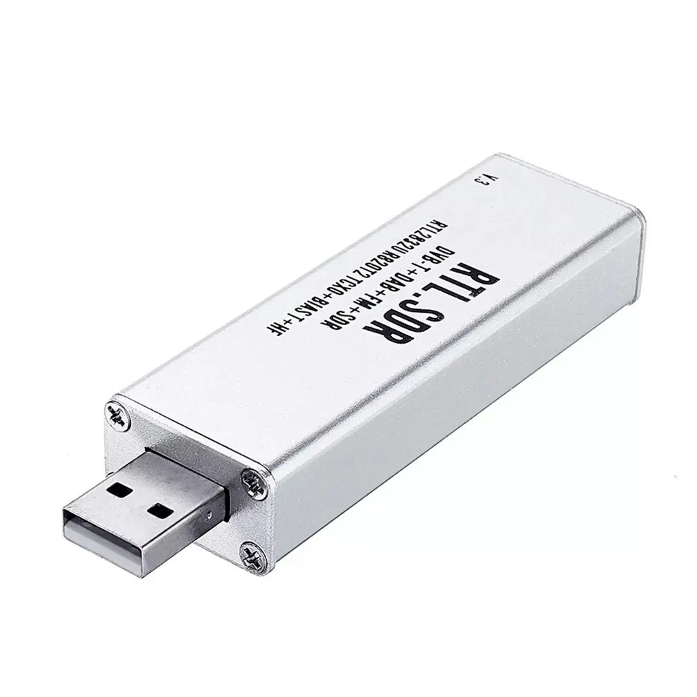 0,1 MHz-1.7 GHz TCXO RTL SDR Sprejemnik R820t2 USB RTL-SDR Ključ z za 0,5 ppm TCXO SMA MJZSEE A300U Tester - Srebrna