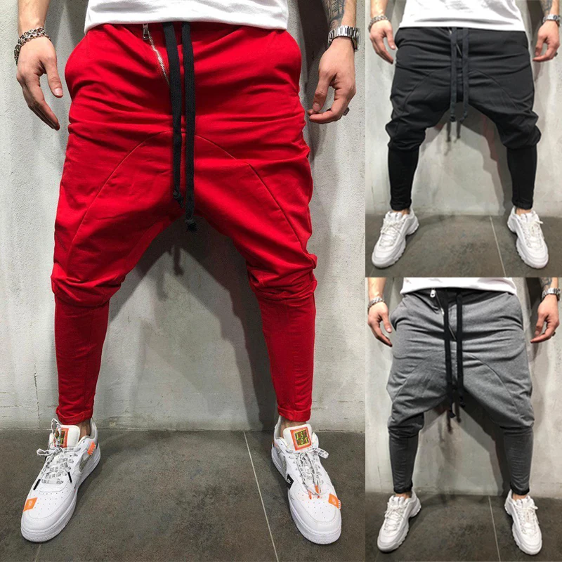 2020 Moške hlače Priložnostne harem hlače moški joggers Ulične Joggers Moških Hip hop hlače Modni Harem Hlače Velikosti S-3XL