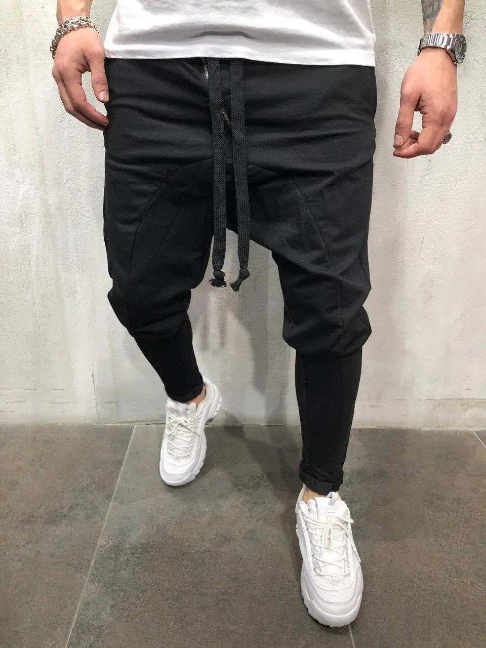 2020 Moške hlače Priložnostne harem hlače moški joggers Ulične Joggers Moških Hip hop hlače Modni Harem Hlače Velikosti S-3XL