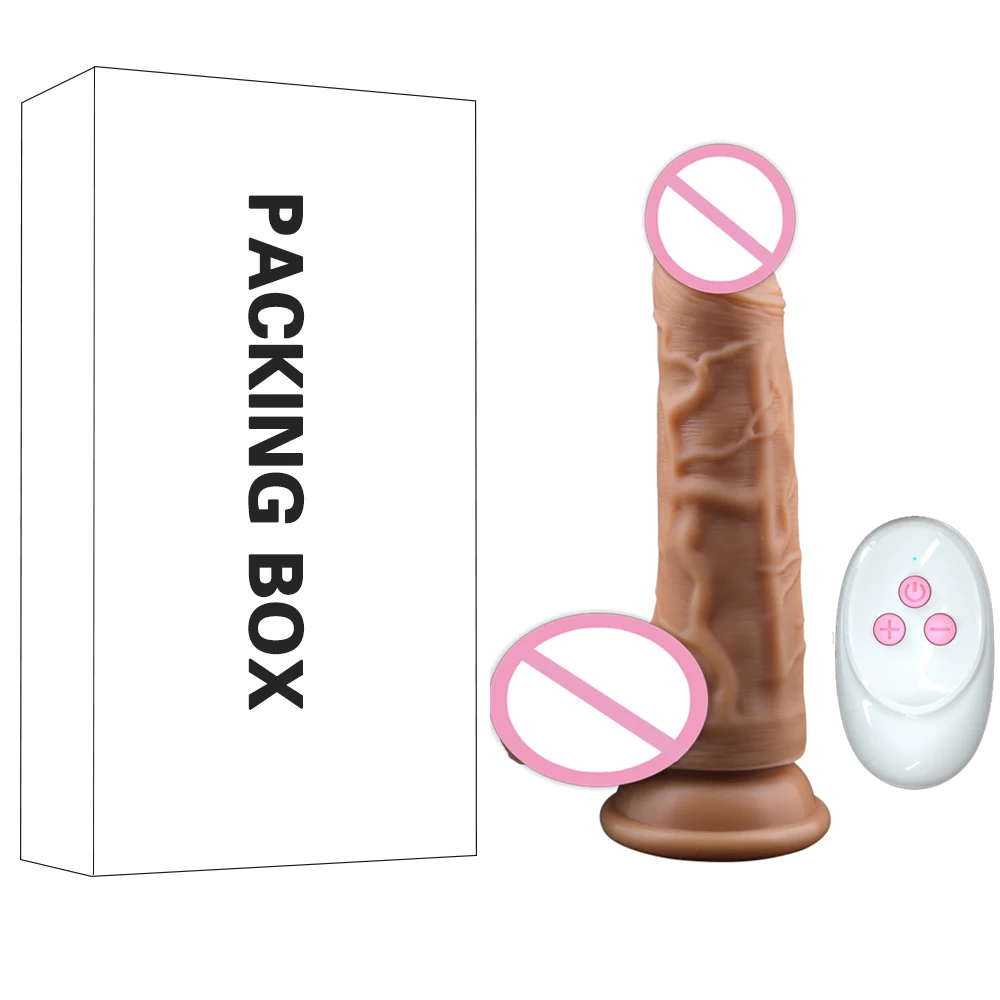 Samodejno Teleskopsko Dildo, Vibrator 10 Hitrost Ogrevanja G-spot Masaža Vibrator Veliko Realističen Penis Vibrator Sex Igrača Za Ženske