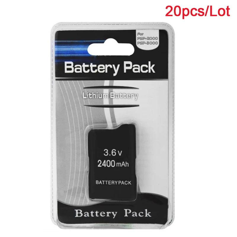 20Pcs/Veliko 3,6 V Baterija za Sony PSP2000 PSP3000 Brezžični Gamepad PSP PSP 2000 3000 Polnilne Baterije na Debelo
