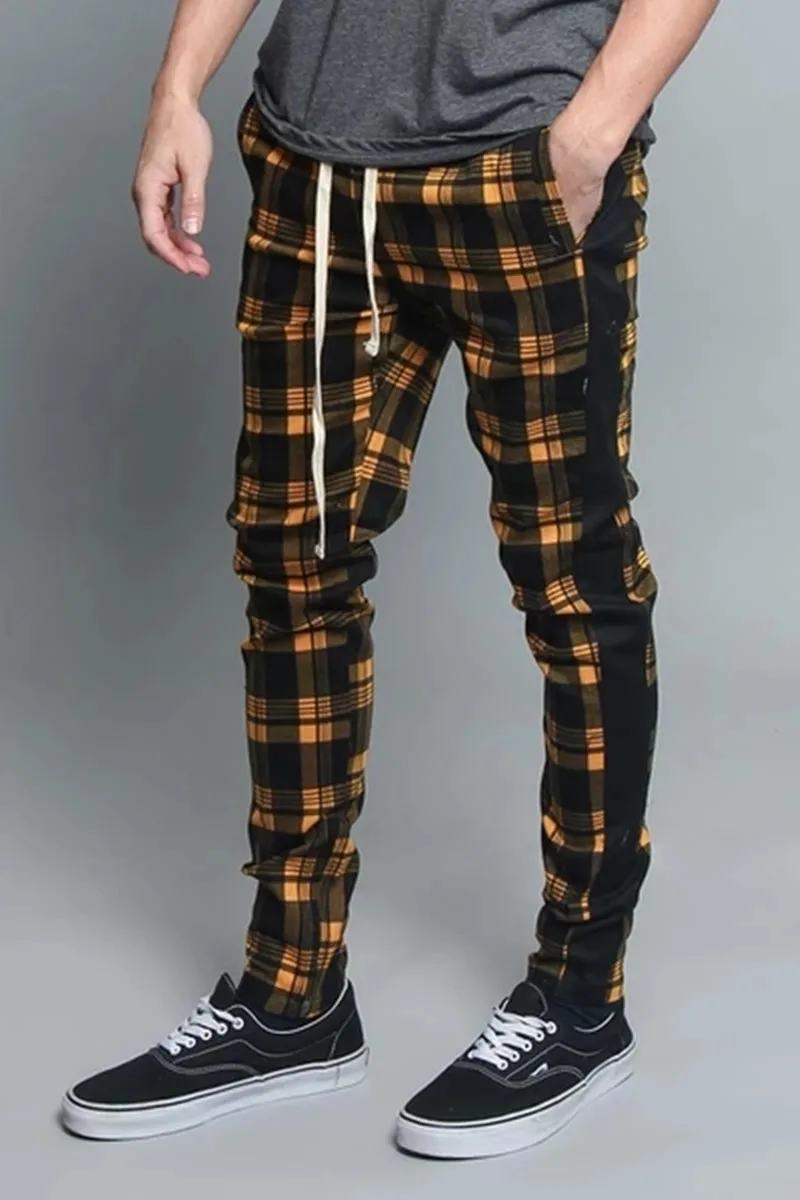 Moške kariran 3D digital print priložnostne gradient modne športne hlače za pomlad/jesen 2020 Vroče Moške Sweatpants