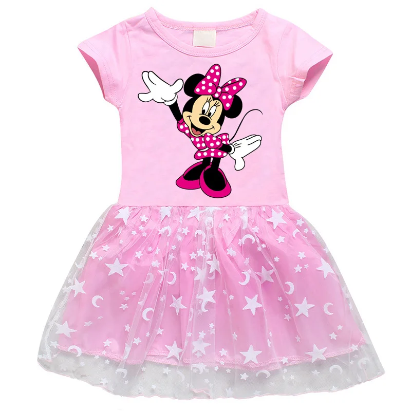 Dekleta Obleko Poletje Dekle Baby Toddler Minnie Mickey Risanka Obleko Otrok Stranka Rojstni Dan Balet Obleko Princese Srčkan Obleke