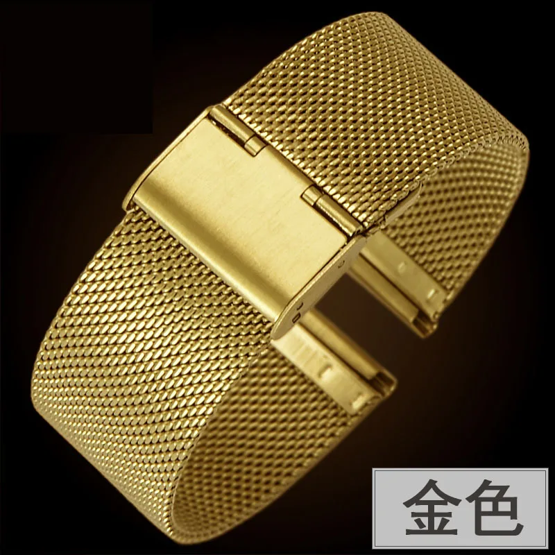 Univerzalni Milanese Watchband Za DW Tissot Watch Band 14 mm 18 mm 20 mm, Srebrna, Zlata iz Nerjavečega Jekla, Trak Zamenjava Zapestnica Band