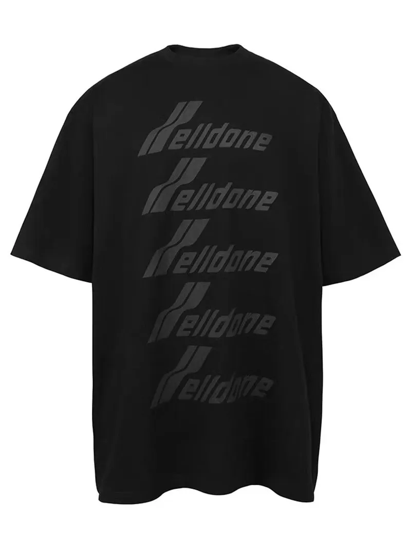 WELLDONE T-shirt Moški Ženske We11 DOBRO Opravljeno OPRAVLJENO Vrh Tee ulične majica s kratkimi rokavi moški hip hop