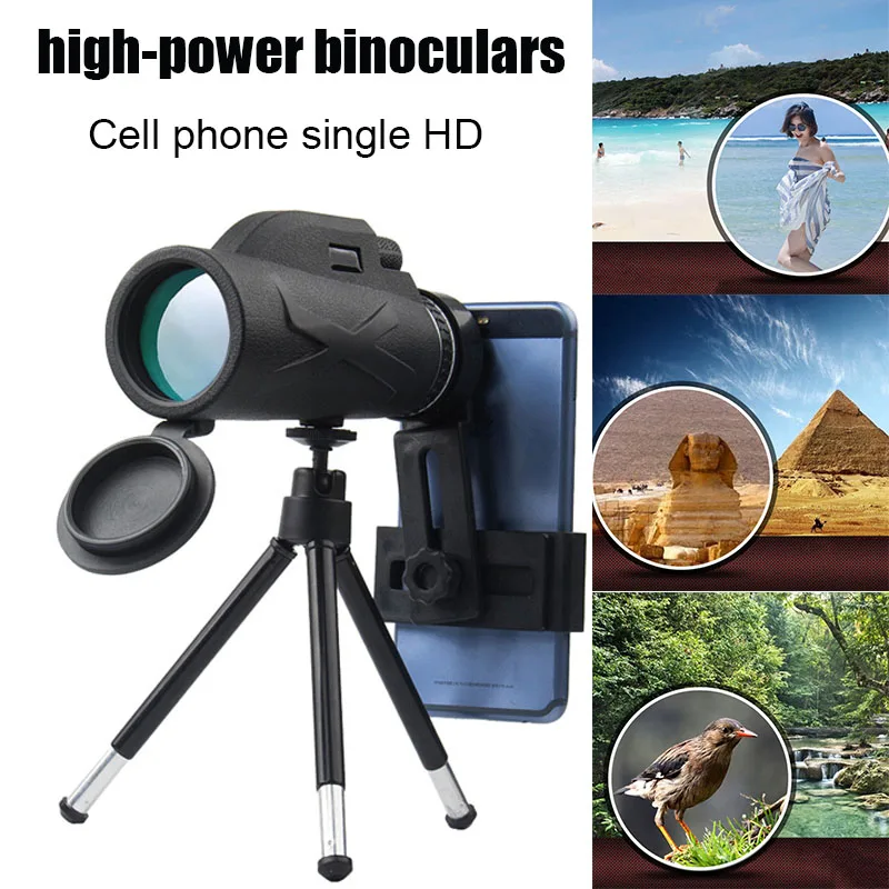 80X100 Poveča Oko Prenosni Prizmo High-definition Optični Mobilni Telefon Teleskop ALS88