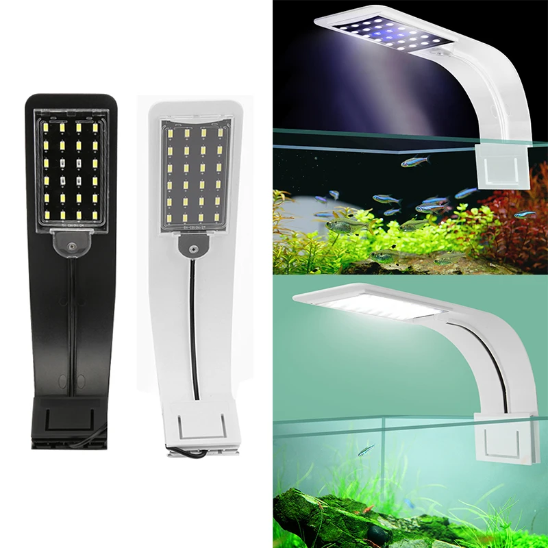 10W LED Nepremočljiva Luči Akvarij Fish Tank Vodne Rastline Rastejo Razsvetljavo Clip-On Lučka Aquarium prožen EU Plug